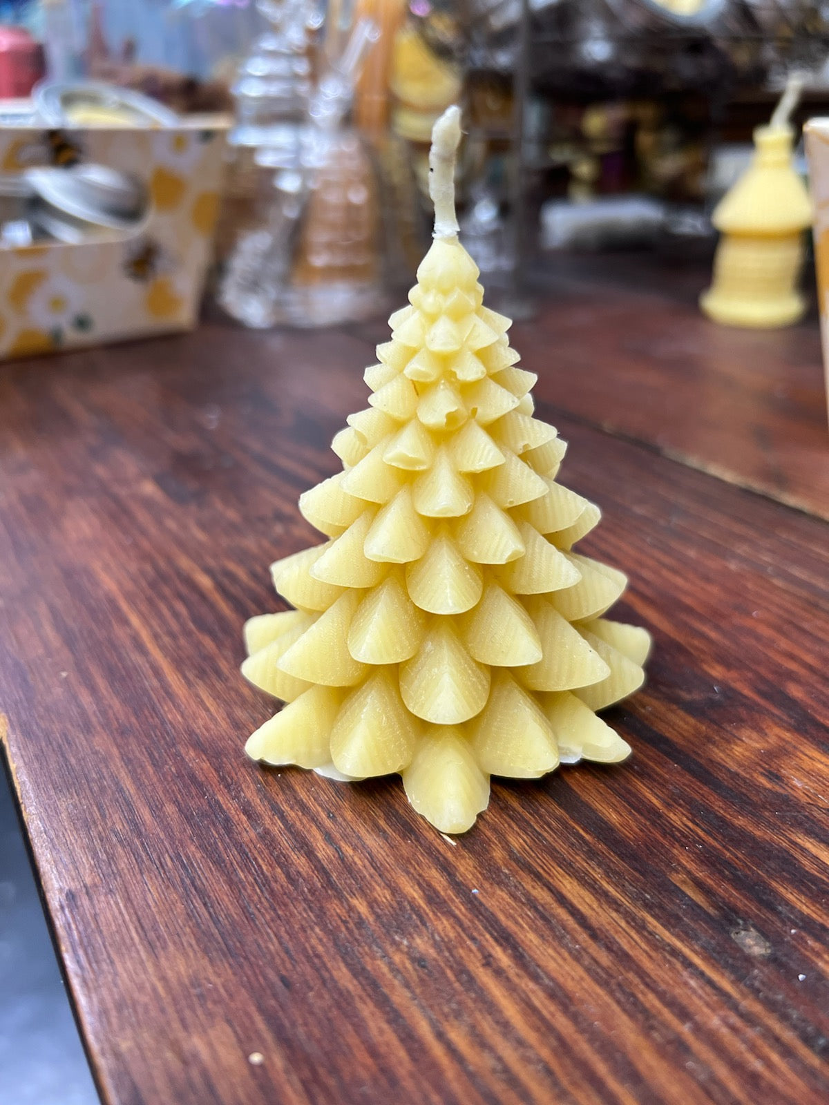 Beeswax Christmas Tree Candle