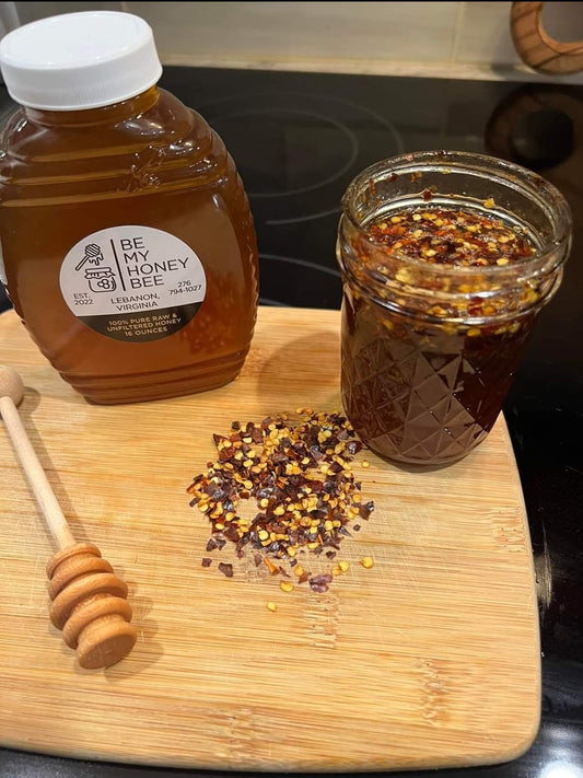 12oz Red Pepper Infused Honey